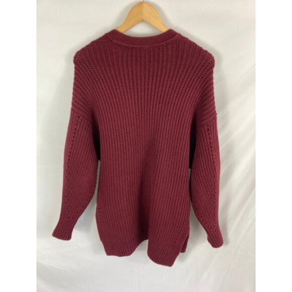 Free People Burgundy Knit Sweater - Picture 7 of 11